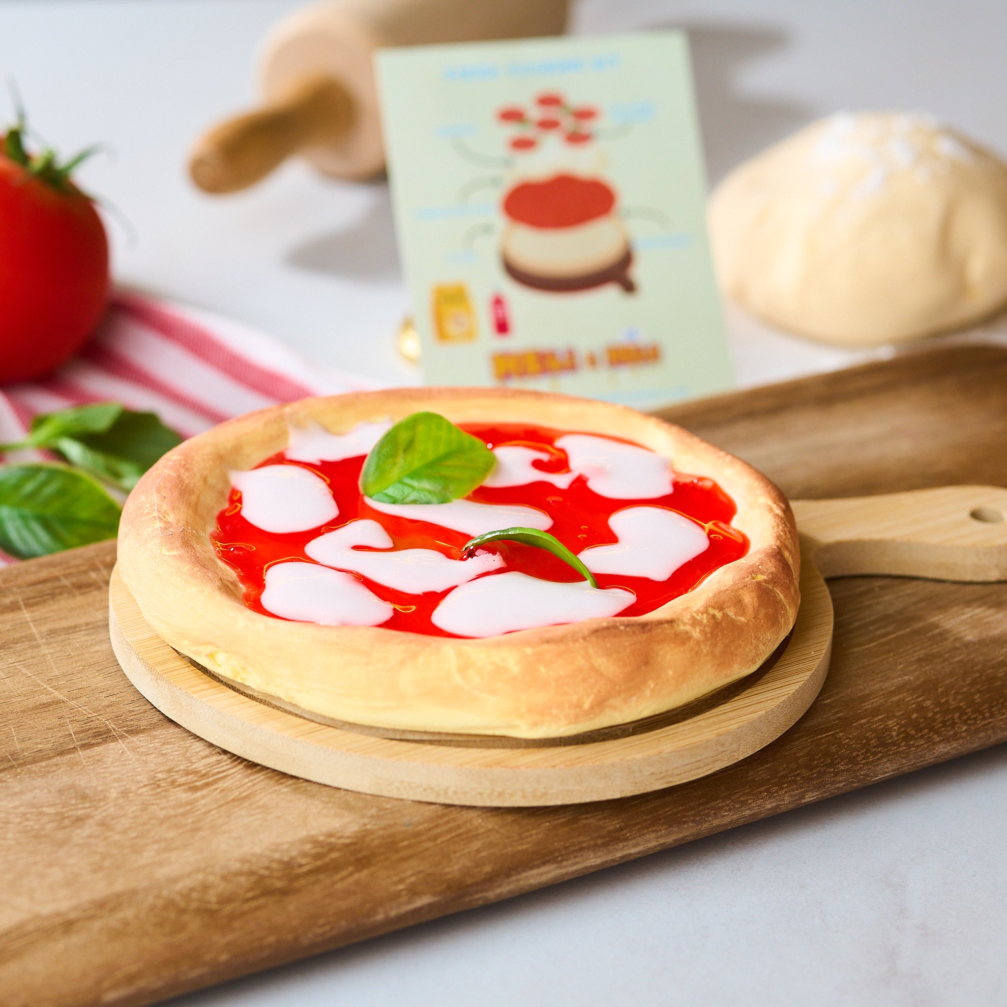 Italian Burrata Pizza Cooking Kit, DIY Slime Kit, Food Slime