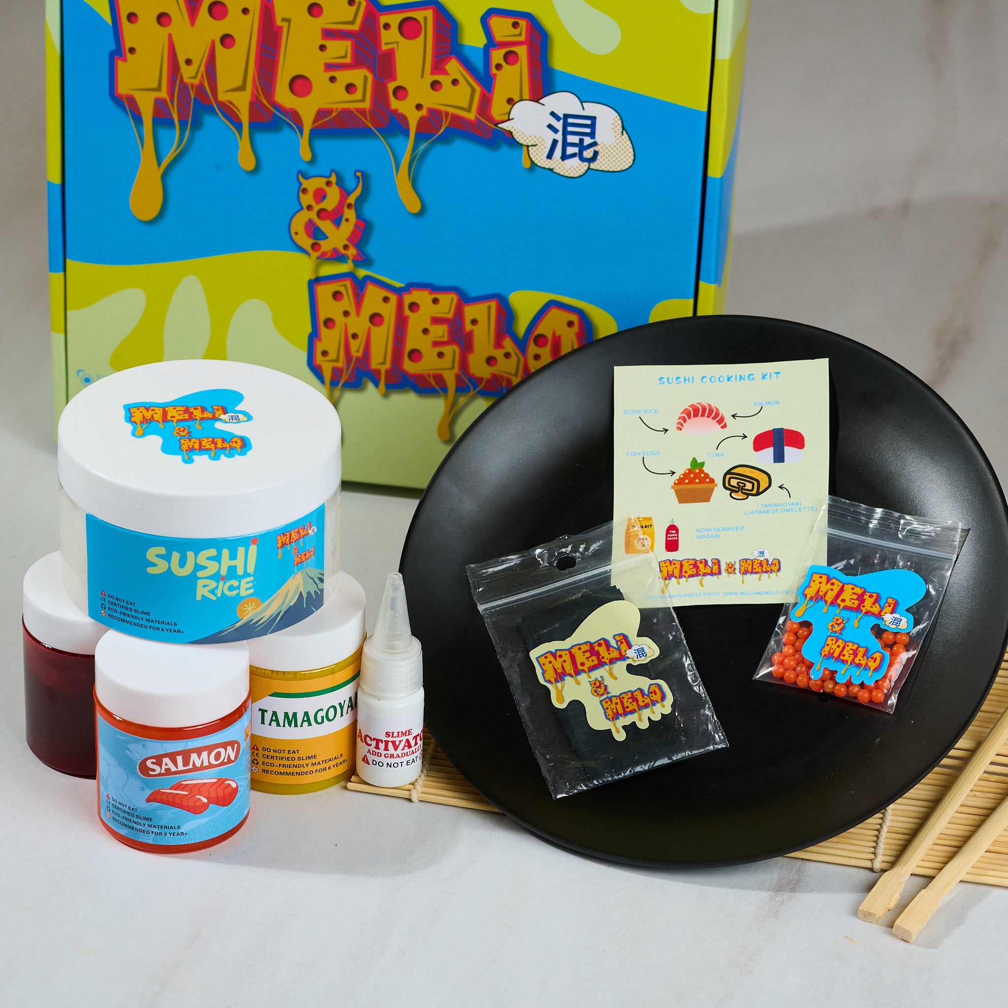 Sushi Cooking Kit, DIY Slime, Slime Kit, Japanese Fake Food Art