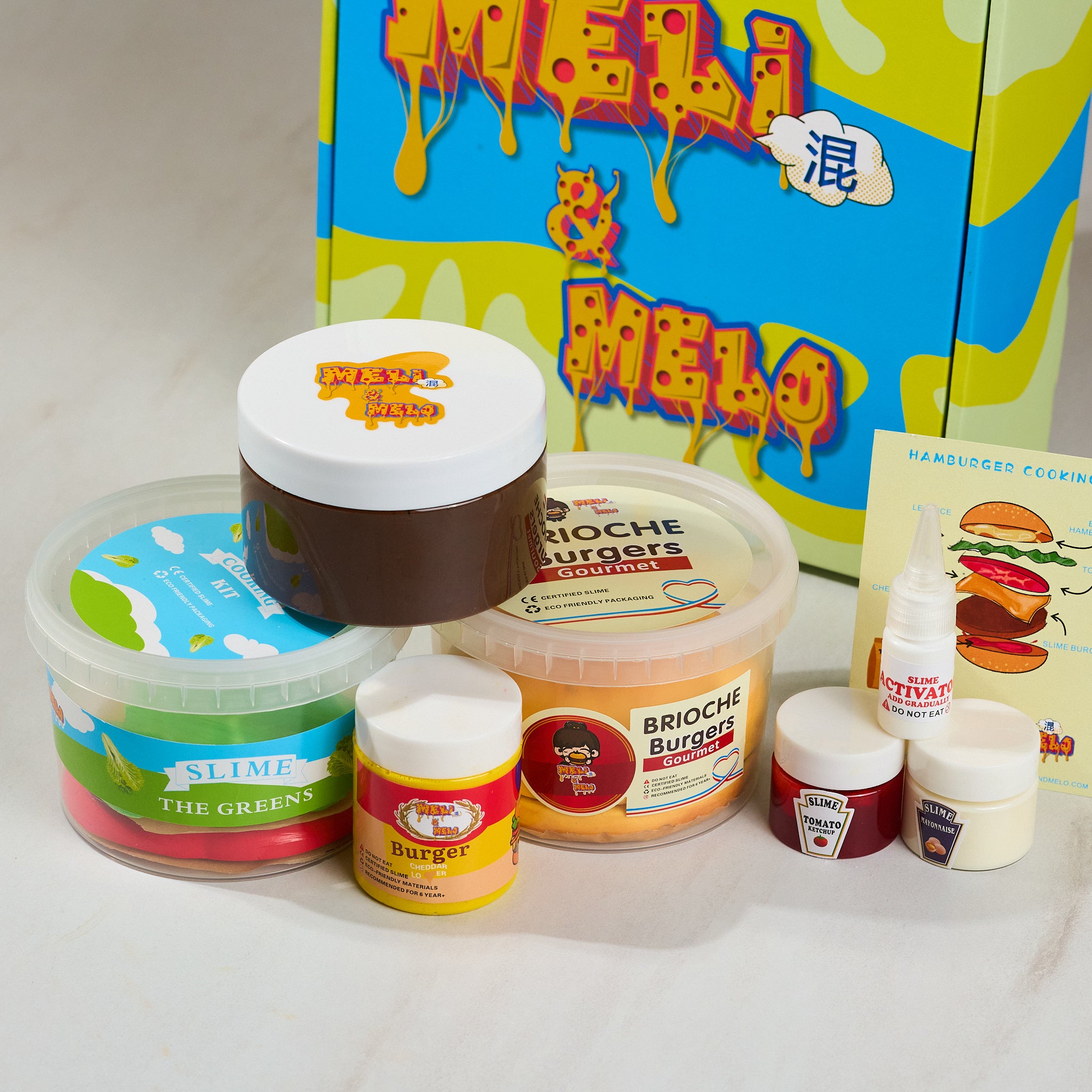 Burger Cooking Kit, Slime Cooking Kit, Food Slime, DIY Slime, Crunchy Slime